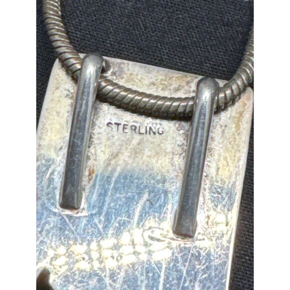 Amethyst & Sterling Silver Purple Pendant Necklace With Adjustable Chain - Picture 3 of 6